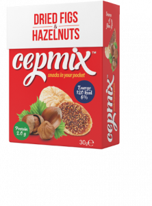 Dried figs and hazelnuts